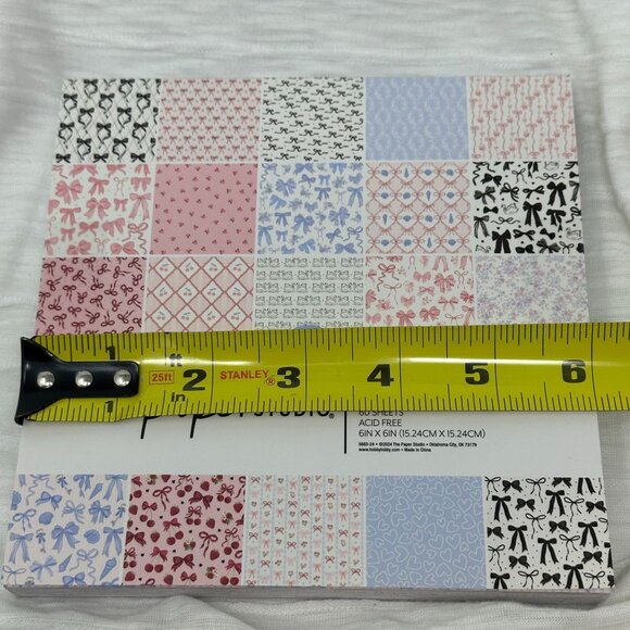 Coquette Cardstock Pack 60 Sheets 6x6 20 Designs Crafting Gift Pink Scrapbooking - Picture 16 of 16